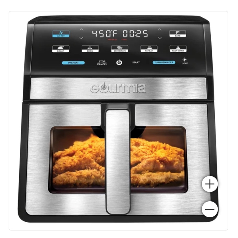 Gourmia Stainless Steel Air Fryer-used twice, like new